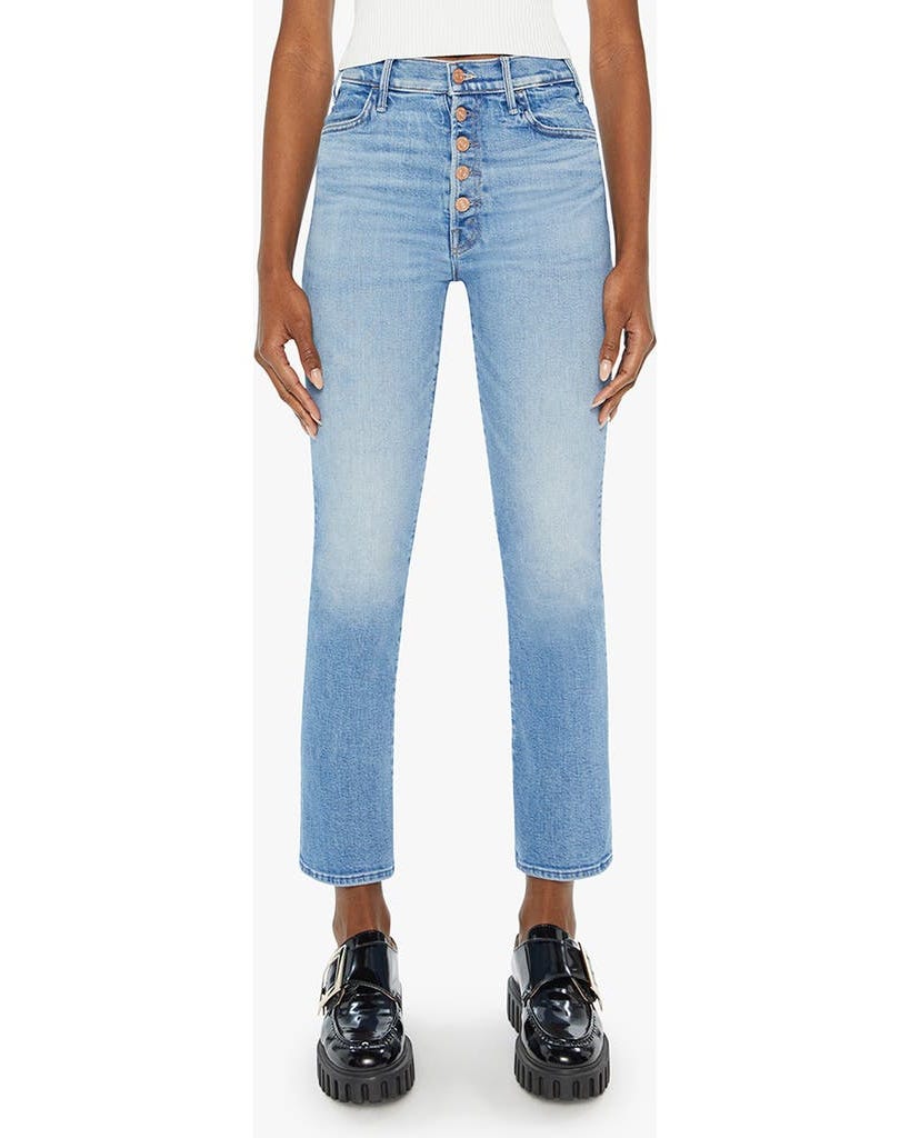 The Pixie Hustler High Waist Ankle Straight Leg Jeans