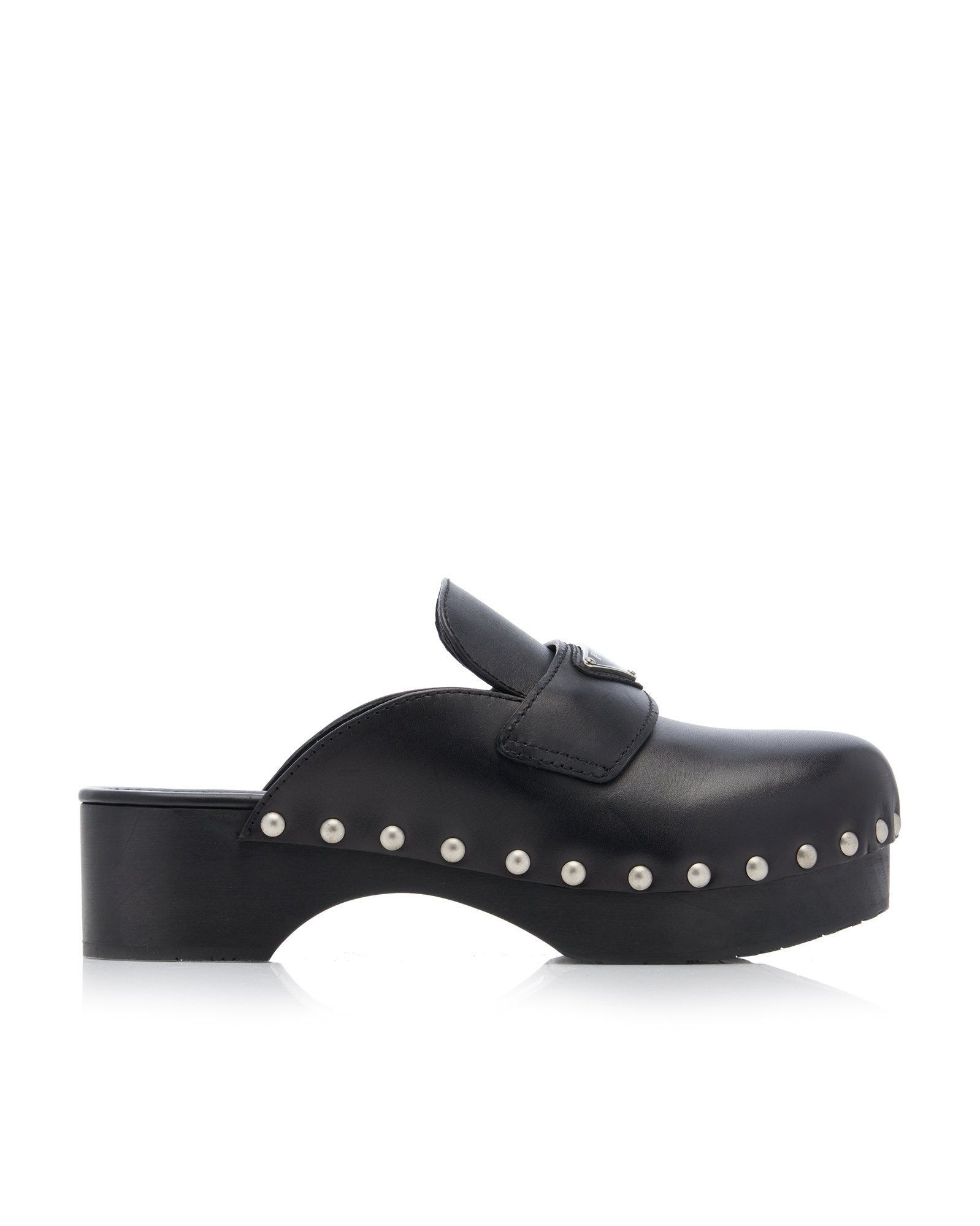 Studded Leather Clogs