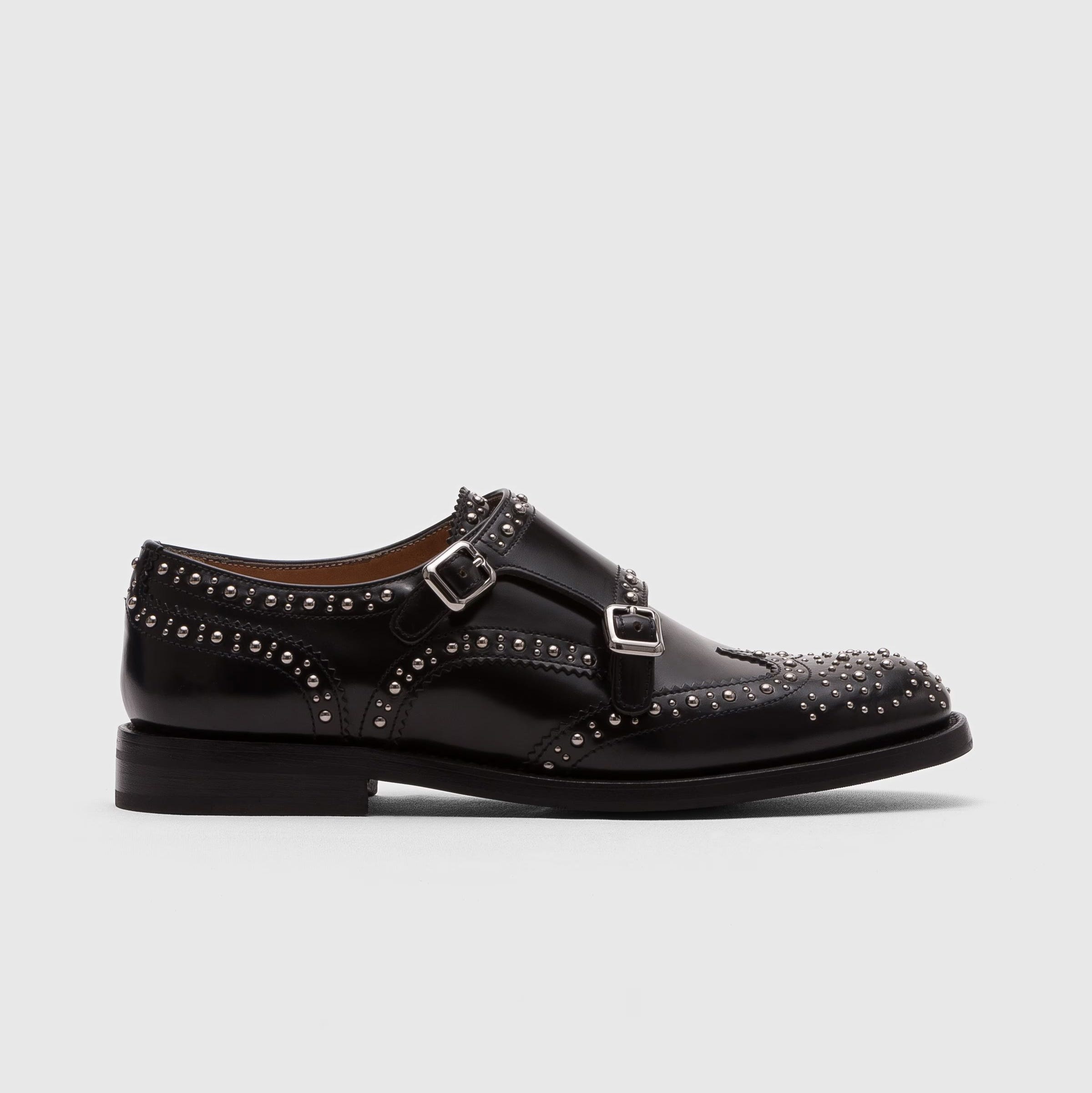 Polished Binder Monk Brogue with Studs