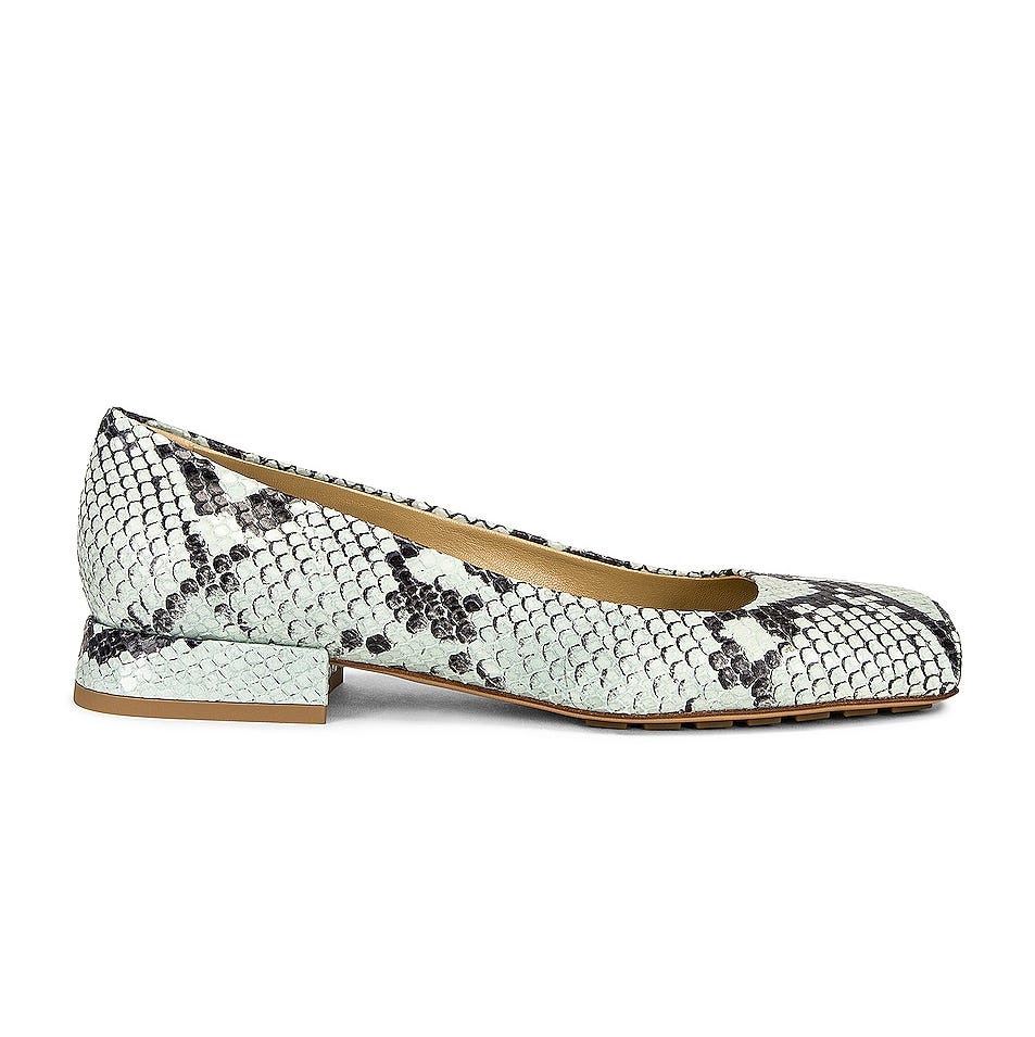 Tower Square Toe Ballerina Flats