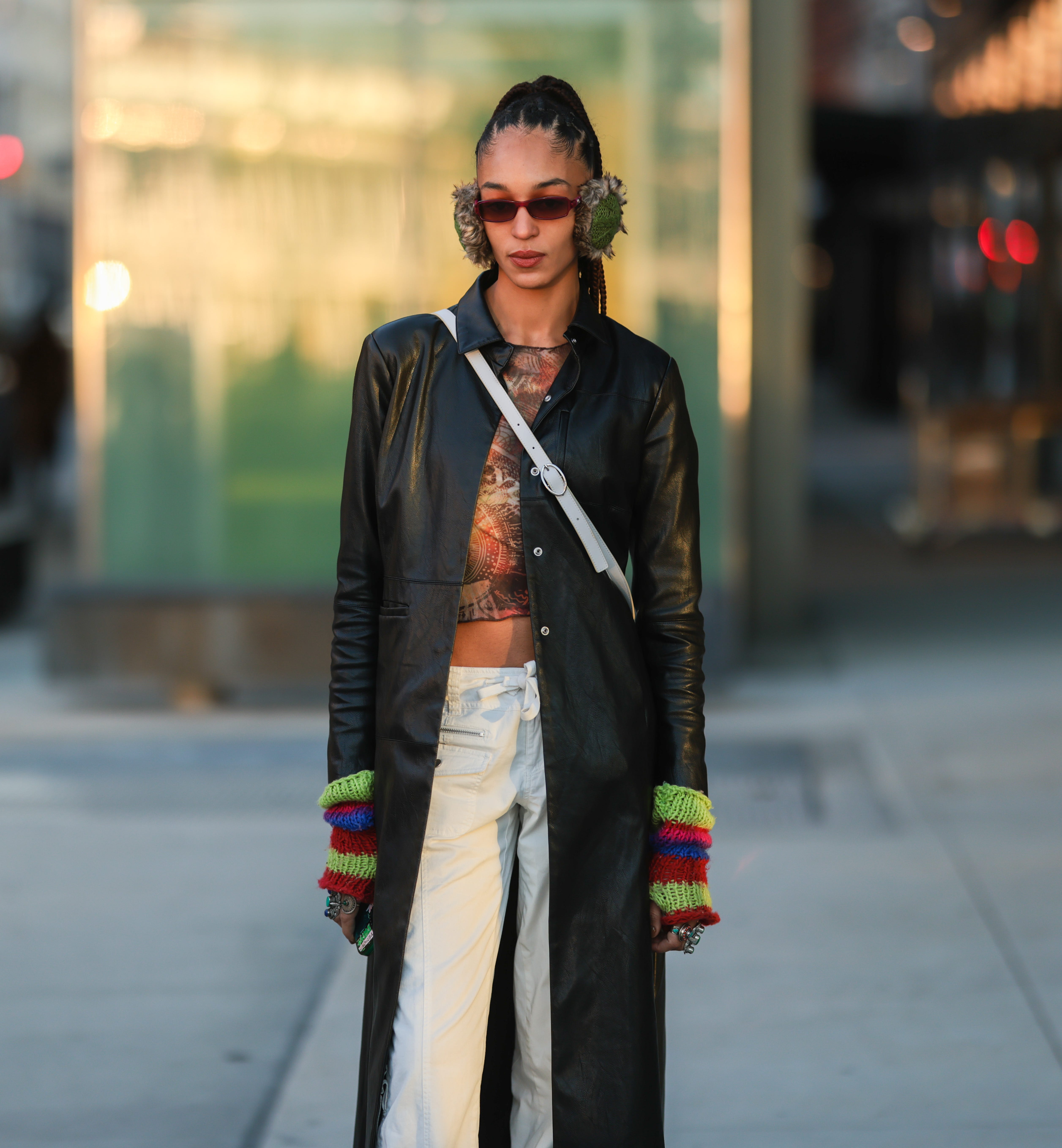 new york, new york february 15 indira scott is seen outside peter do during new yorker fashion week on february 15, 2022 in new york city photo by jeremy moellergetty images